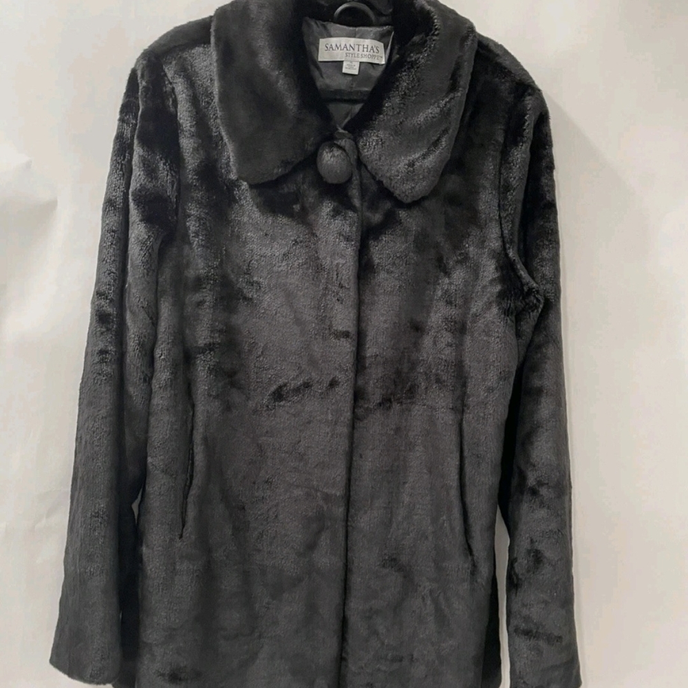 Elegant Black Teddy Jacket